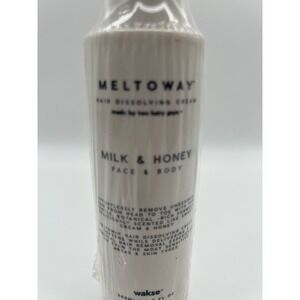 Wakse Meltoway Milk & Honey Hair Dissolving Cream Face & Body 200ml 6.7 fl oz
